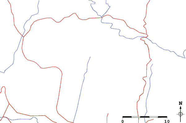 Roads and rivers close to Falakro Ski Resort