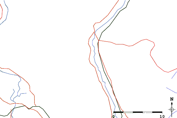 Roads and rivers close to Fernie
