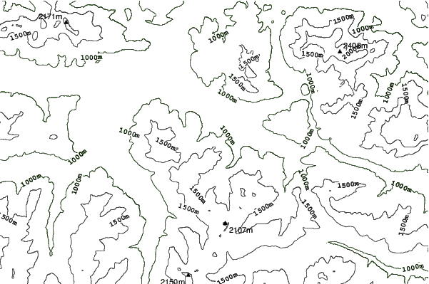 Fieberbrunn neighbourhood contours