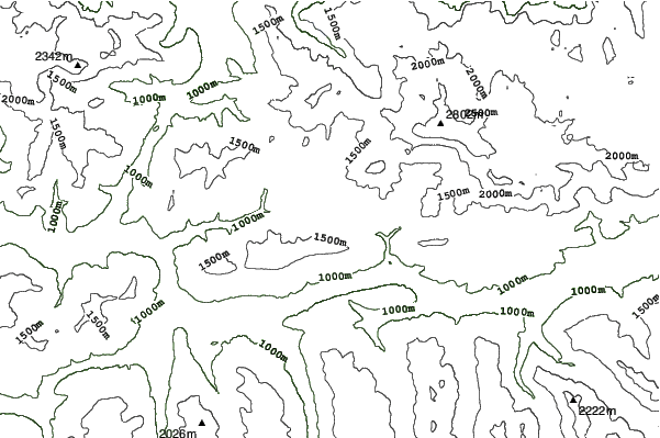 Filzmoos neighbourhood contours