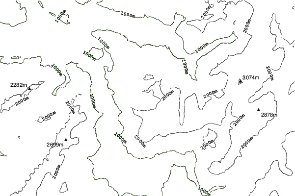 Flaine neighbourhood contours