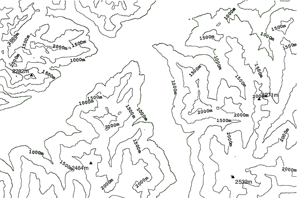 Fügen/Spieljoch neighbourhood contours