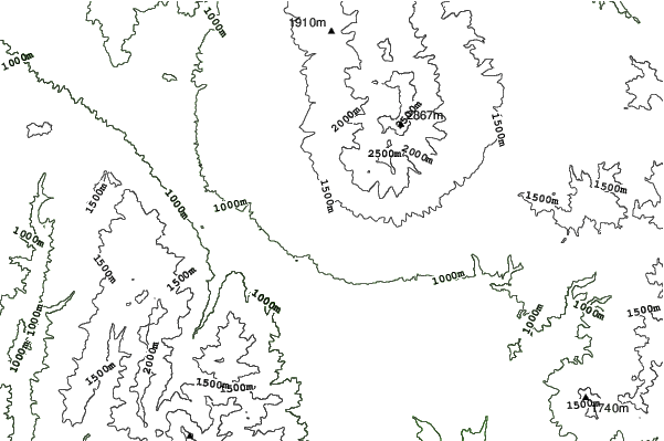 Fujimi Kogen neighbourhood contours