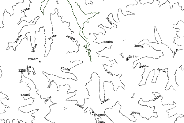 Gavarnie/Gèdre neighbourhood contours