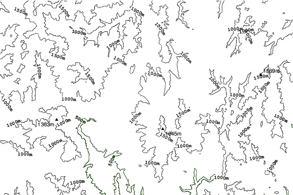 Gujo Kogen neighbourhood contours