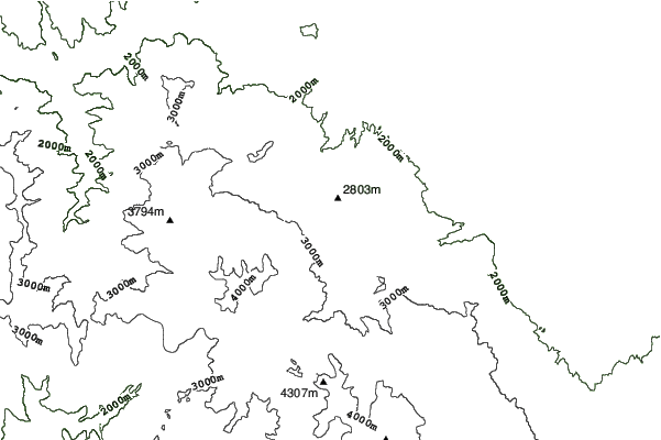 Gulmarg neighbourhood contours