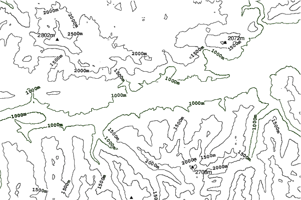 Hauser Kaibling neighbourhood contours