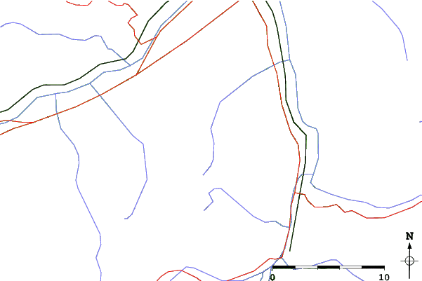 Roads and rivers close to Hochfügen