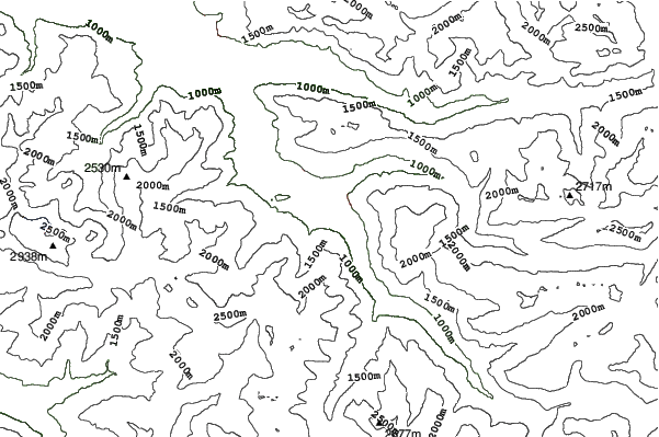 Hochjoch-Schruns neighbourhood contours