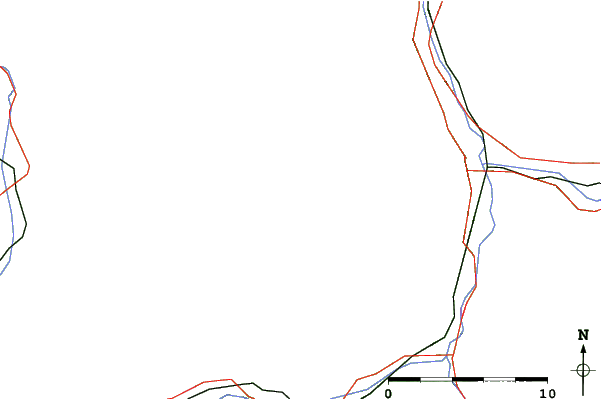 Roads and rivers close to Hochkönig