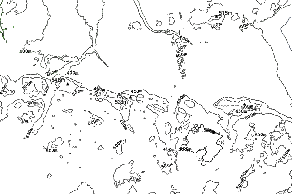 Indianhead Mountain neighbourhood contours