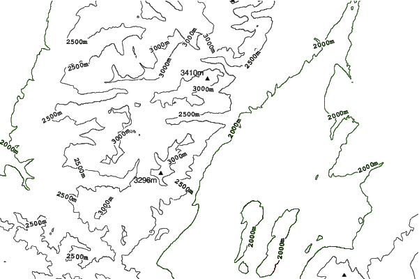 Jackson Hole neighbourhood contours