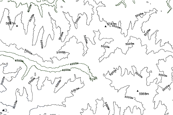 Jildo ski depot neighbourhood contours