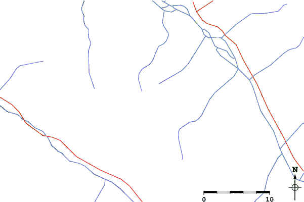 Roads and rivers close to Kang-Yaze