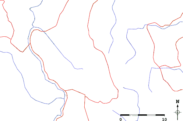 Roads and rivers close to Karadjica