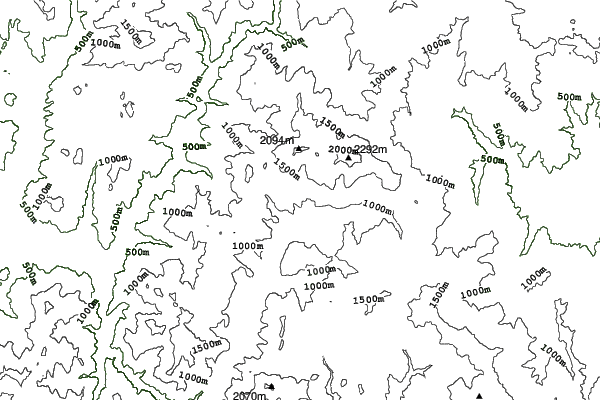 Karpenisi neighbourhood contours