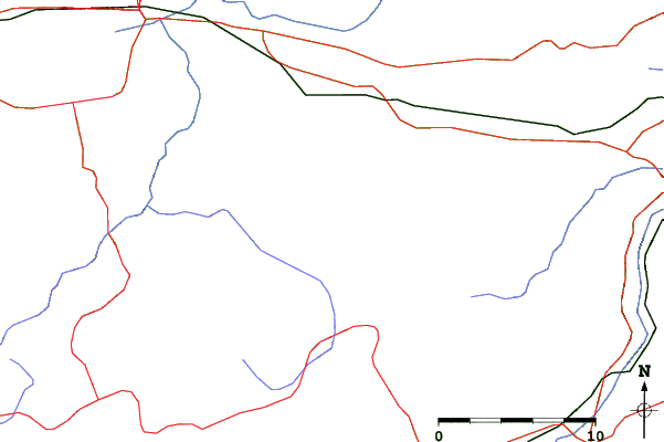 Roads and rivers close to Kartepe