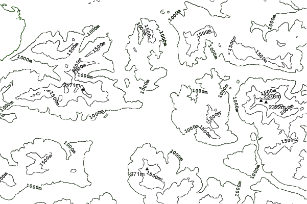 Kirchdorf neighbourhood contours