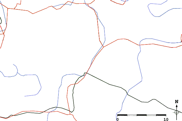 Roads and rivers close to Kirchdorf