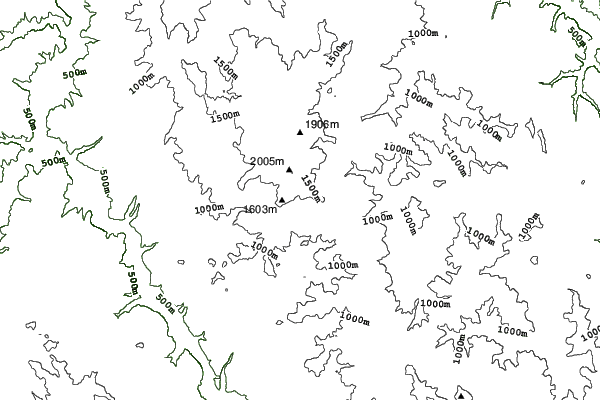 Kopaonik neighbourhood contours