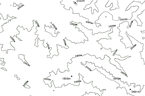 Krasnaya Polyana (Village) neighbourhood contours