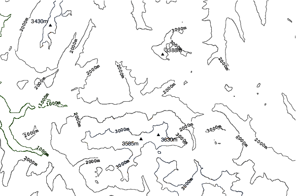 La Grave-La Meije neighbourhood contours
