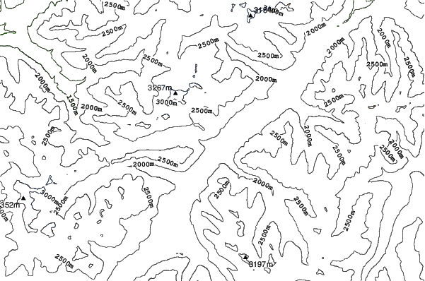 La Punt/Engadin neighbourhood contours