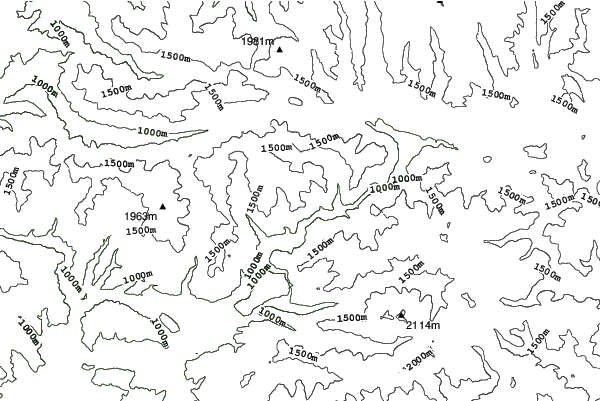 Leitariegos neighbourhood contours