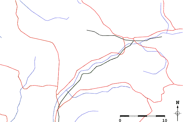 Roads and rivers close to Leitariegos