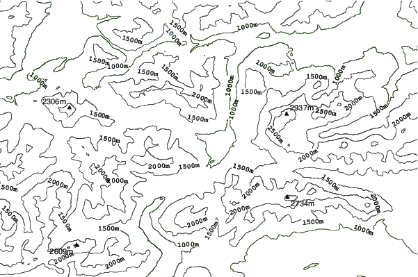 Lermoos neighbourhood contours