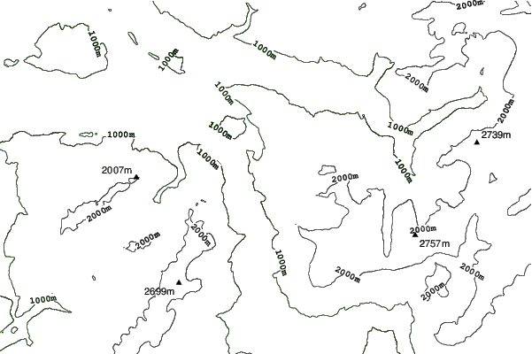 Les Carroz neighbourhood contours
