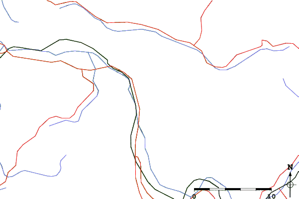 Roads and rivers close to Les Carroz