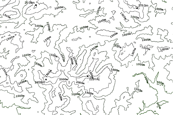 Logarska Dolina neighbourhood contours