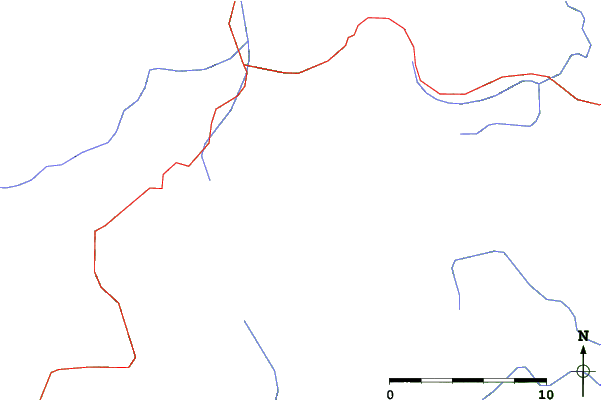 Roads and rivers close to Logarska Dolina