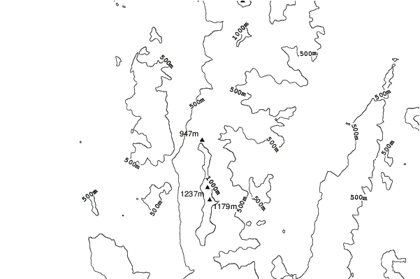 Mad River Glen neighbourhood contours