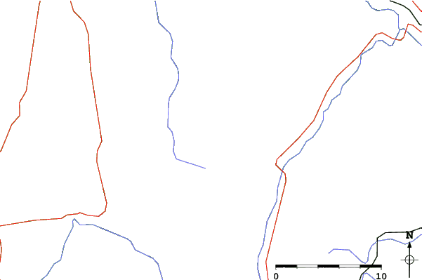 Roads and rivers close to Mad River Glen