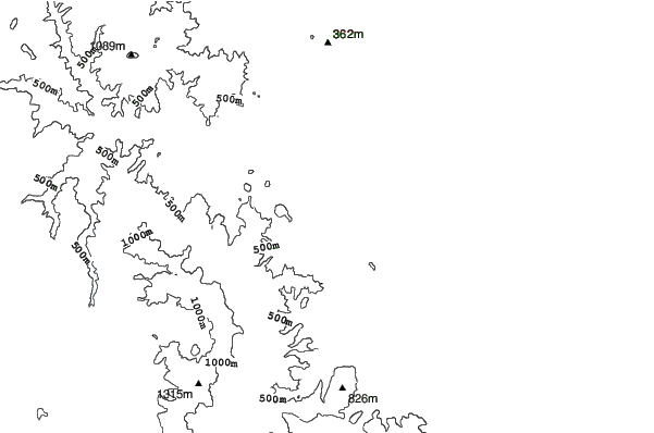 Makomanai neighbourhood contours