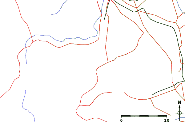Roads and rivers close to Makomanai
