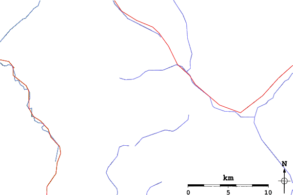 Roads and rivers close to Manning Park Resort