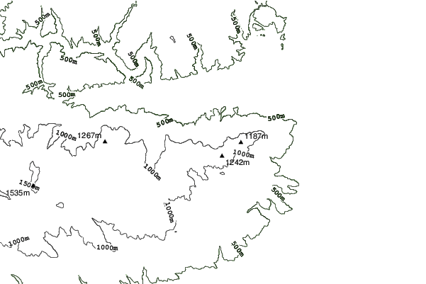 Mariborsko Pohorje neighbourhood contours