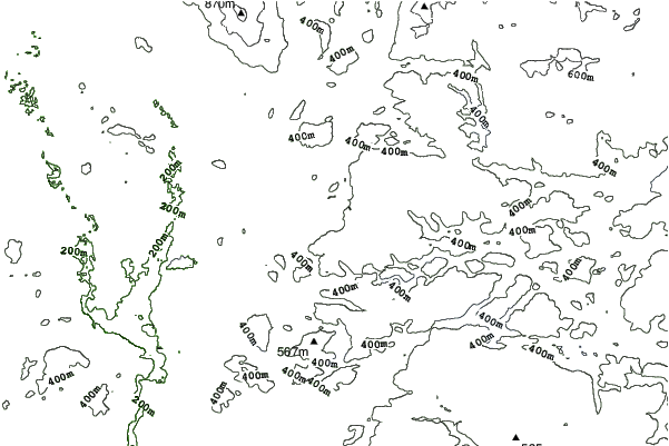 Ski Mont Blanc Quebec neighbourhood contours