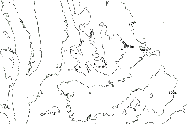 Mt Mawson neighbourhood contours