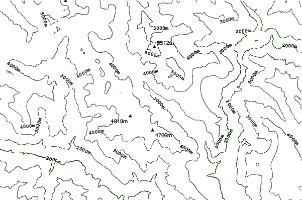 Naltar Valley neighbourhood contours