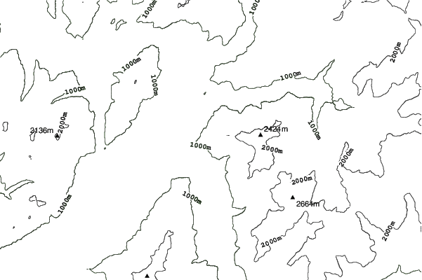 Notre Dame de Bellecombe neighbourhood contours