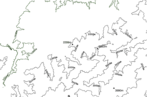 Oukaïmeden neighbourhood contours