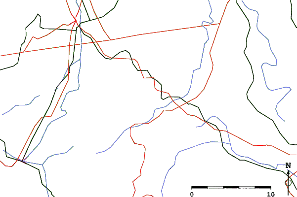 Roads and rivers close to Oy-Mittelberg