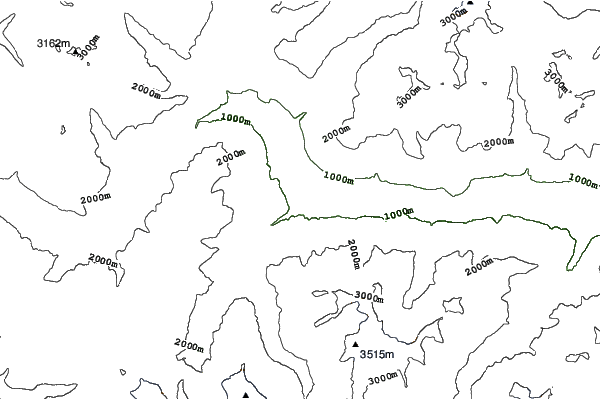Passo Stelvio neighbourhood contours