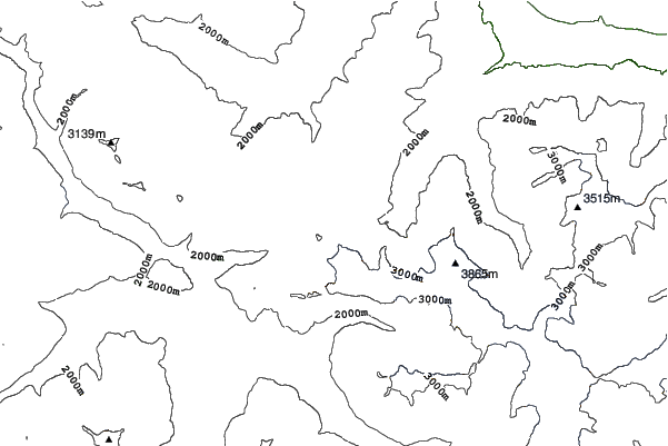 Passo Dello Stelvio Stilfserjoch neighbourhood contours