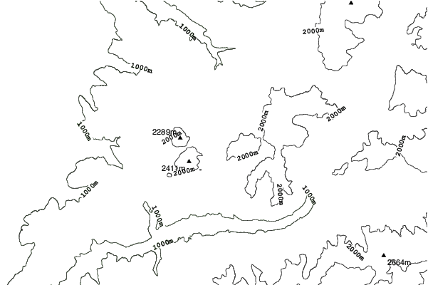 Passo Lavaze neighbourhood contours
