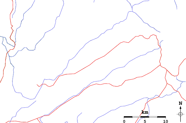 Roads and rivers close to Perisher